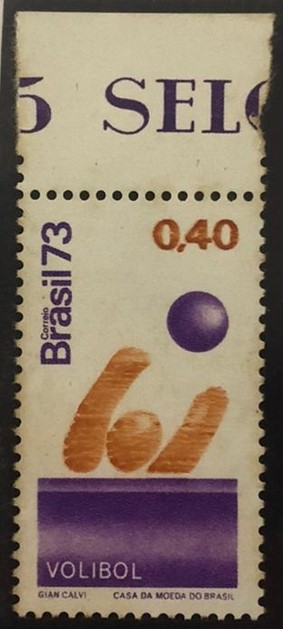 1973 Brasile - stampa smossa del marrone