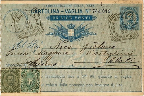 Cartolina Vaglia