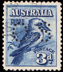 1928 Australia - perforato OS