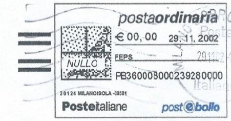 Postebollo - Nullo Ordinaria