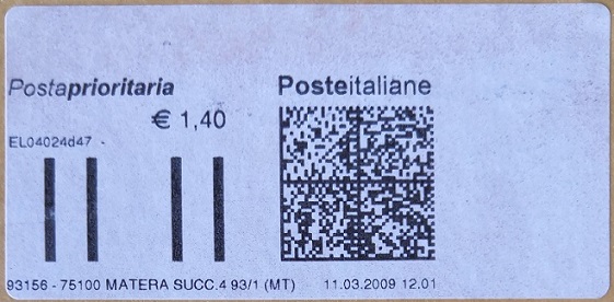 Olivetti - Prioritaria label 1