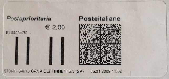 Olivetti - Prioritaria label 2