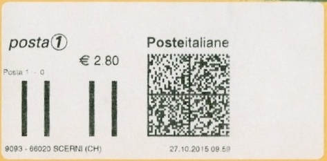 Olivetti - Posta1 label 1